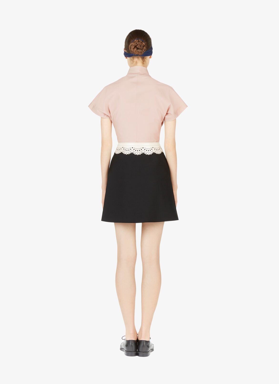 Short-Sleeved Japanese Poplin Shirt ALAÏA GRAY SHORT-SLEEVED JAPANESE POPLIN SHIRT